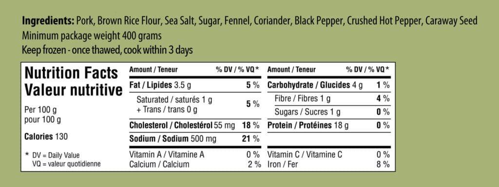 meatmans-mild-italian-sausages-nutritionals