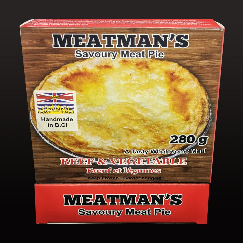 meatmans savoury meat pie - beef and vegetable