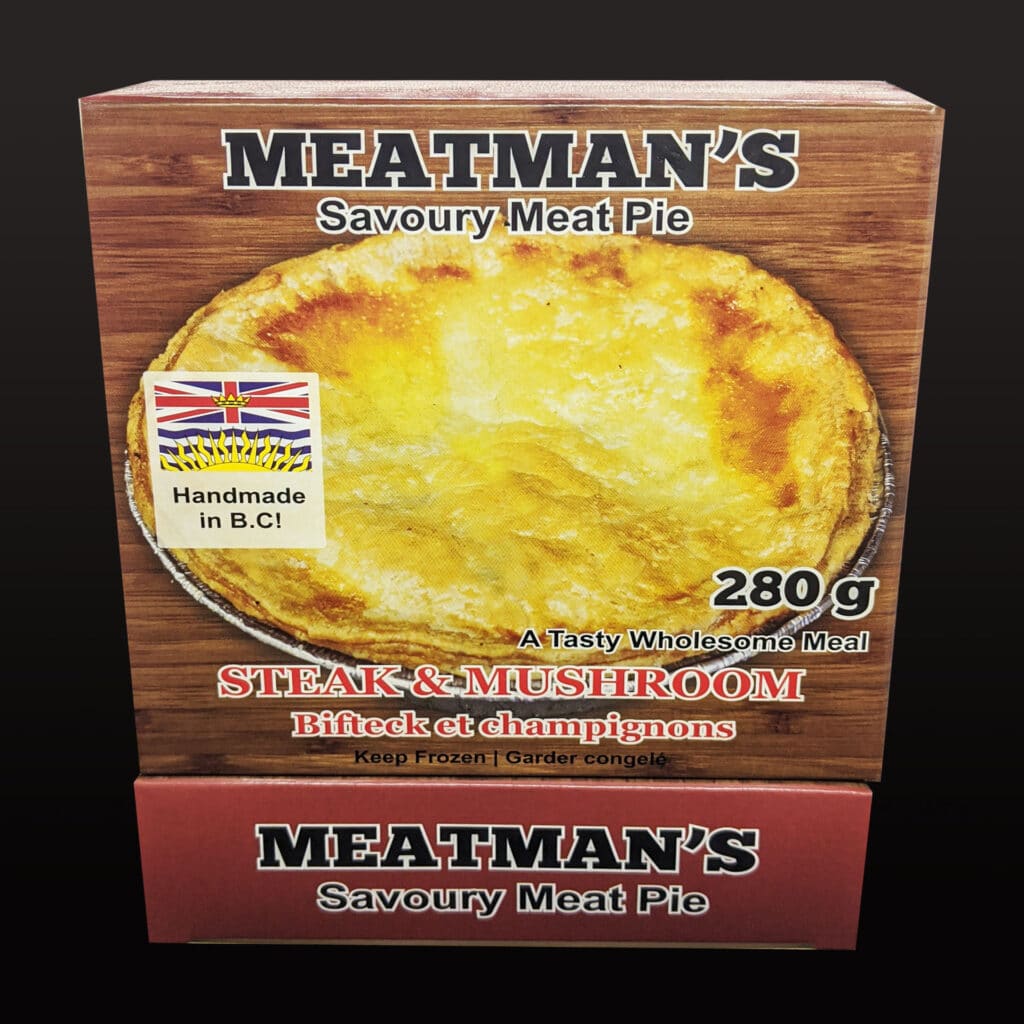 meatmans savoury meat pie - steak and mushroom