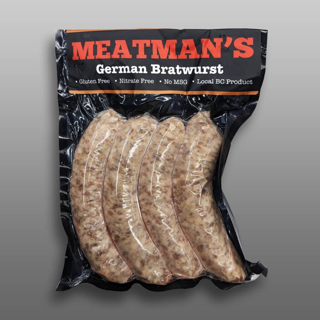 German Bratwurst Sausages Product Photo